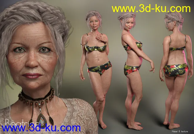 P3D Mabel 8 Enhanced Morphs Package模型的图片3