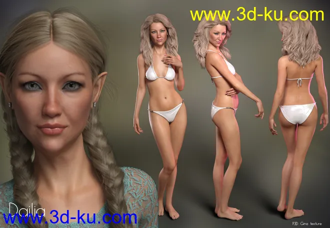 P3D Mabel 8 Enhanced Morphs Package模型的图片5