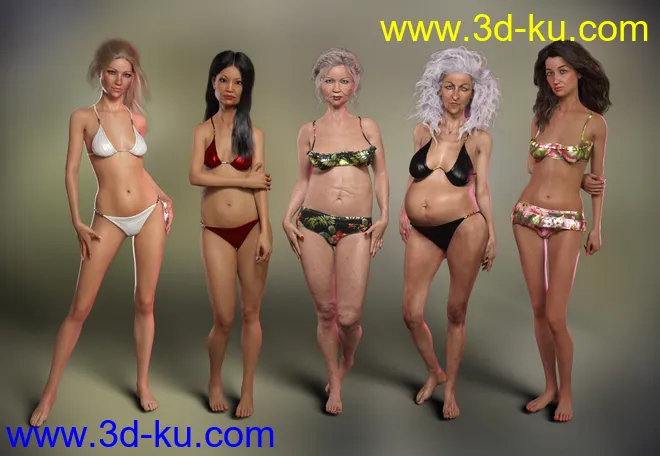 P3D Mabel 8 Enhanced Morphs Package模型的图片9
