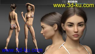 3D打印模型P3D Robin HD for Genesis 8 Female的图片