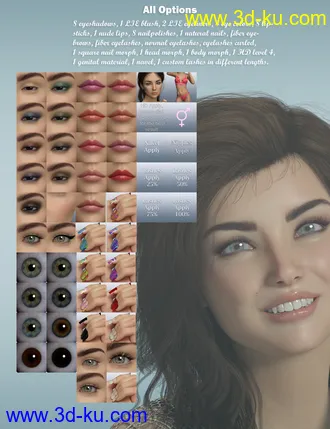 3D打印模型P3D Robin HD for Genesis 8 Female的图片