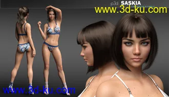 3D打印模型P3D Saskia HD for Genesis 8 Female(s)的图片