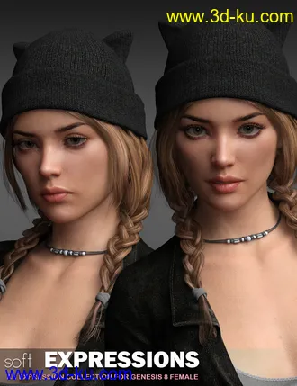 3D打印模型P3D Soft Expressions for Genesis 8 Female(s)的图片