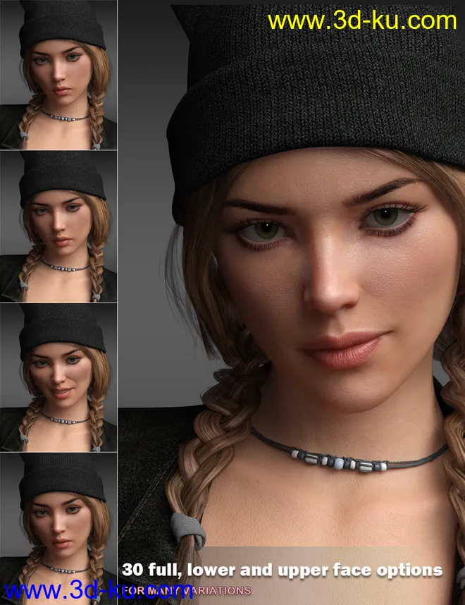 P3D Soft Expressions for Genesis 8 Female(s)模型的图片2