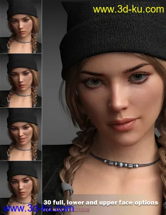 3D打印模型P3D Soft Expressions for Genesis 8 Female(s)的图片