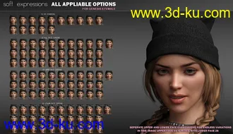 3D打印模型P3D Soft Expressions for Genesis 8 Female(s)的图片
