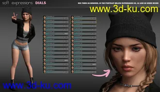 3D打印模型P3D Soft Expressions for Genesis 8 Female(s)的图片