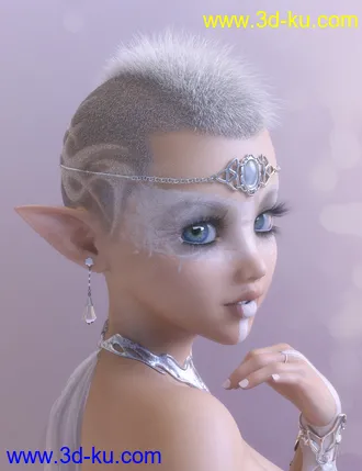 3D打印模型Pattern Hair for Genesis 3 and 8的图片