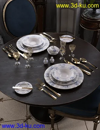 3D打印模型Patterns Vintage China 1 Iray的图片