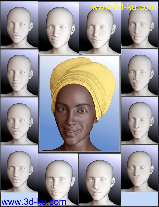 People of Earth - Faces of Africa Genesis 8 Female模型的图片1