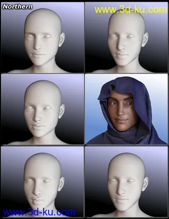 3D打印模型People of Earth - Faces of Africa Genesis 8 Female的图片