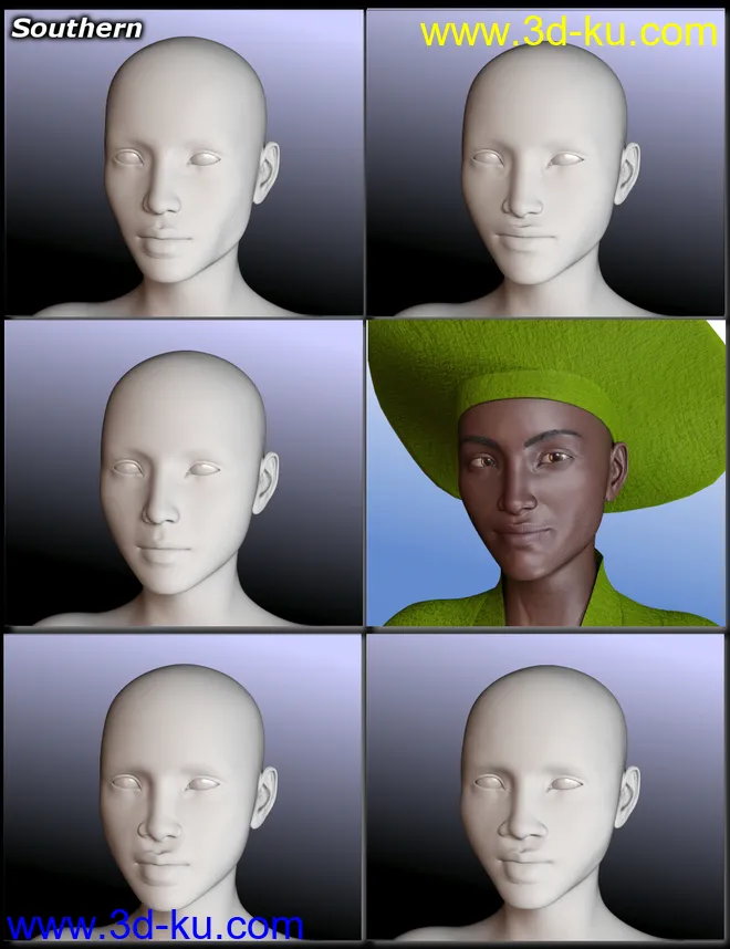 People of Earth - Faces of Africa Genesis 8 Female模型的图片5