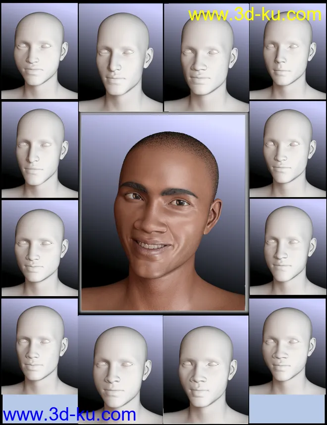 People of Earth - Faces of Africa Genesis 8 Male模型的图片1