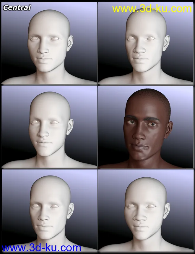 People of Earth - Faces of Africa Genesis 8 Male模型的图片2