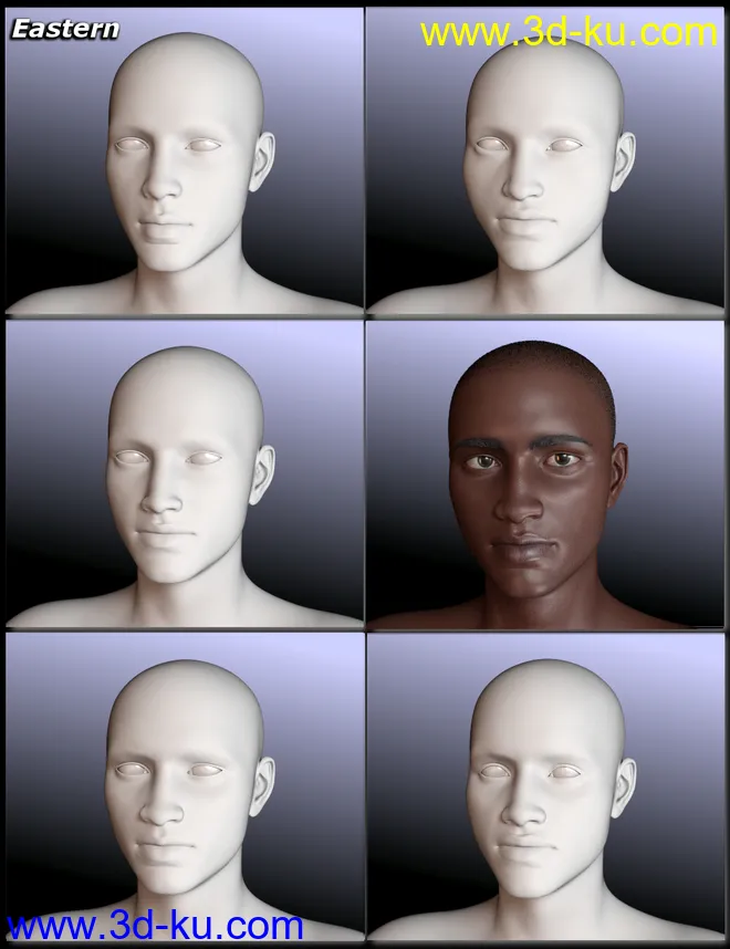 People of Earth - Faces of Africa Genesis 8 Male模型的图片3