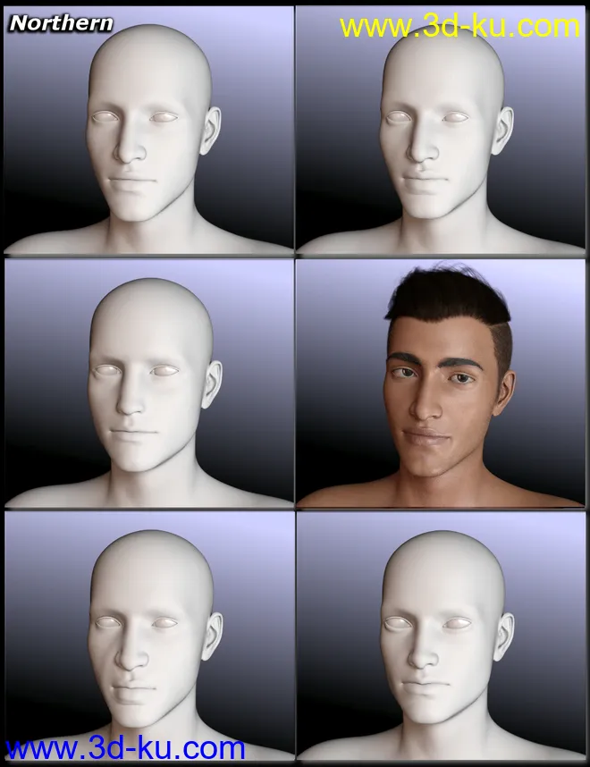 People of Earth - Faces of Africa Genesis 8 Male模型的图片4