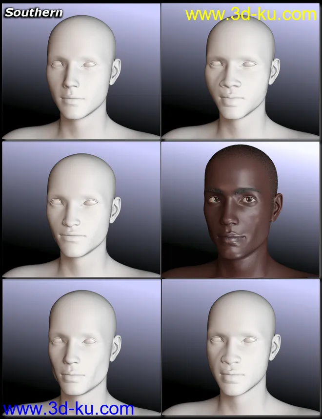 People of Earth - Faces of Africa Genesis 8 Male模型的图片5