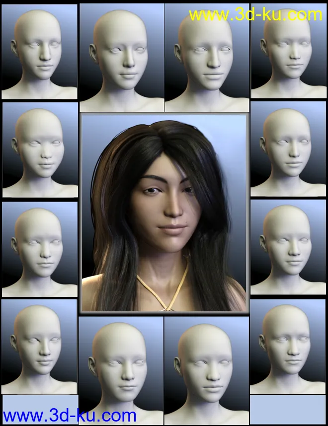 People of the Earth - Faces of Asia for Genesis 8 Female模型的图片1