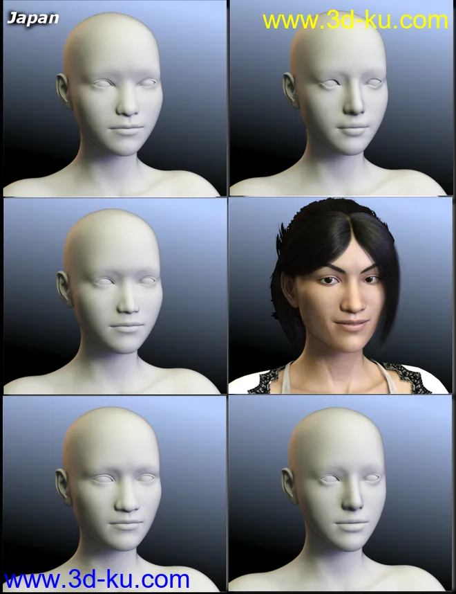 People of the Earth - Faces of Asia for Genesis 8 Female模型的图片2