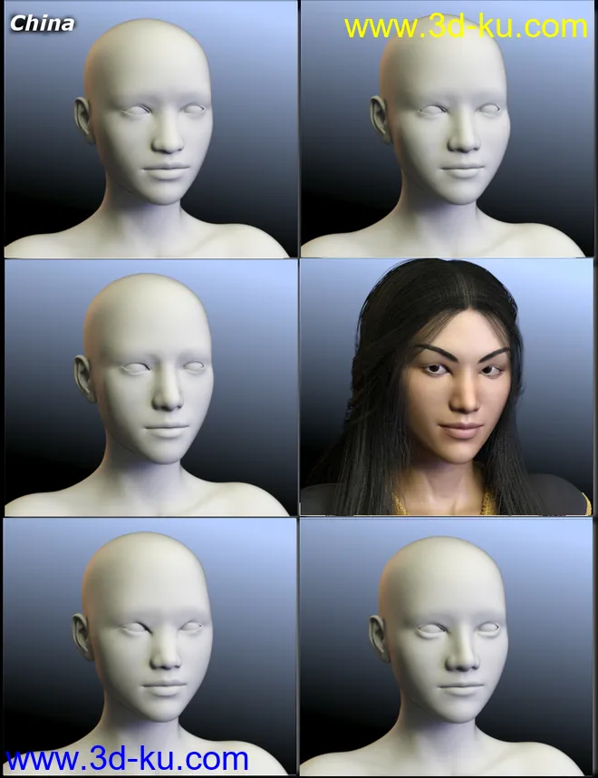 People of the Earth - Faces of Asia for Genesis 8 Female模型的图片3