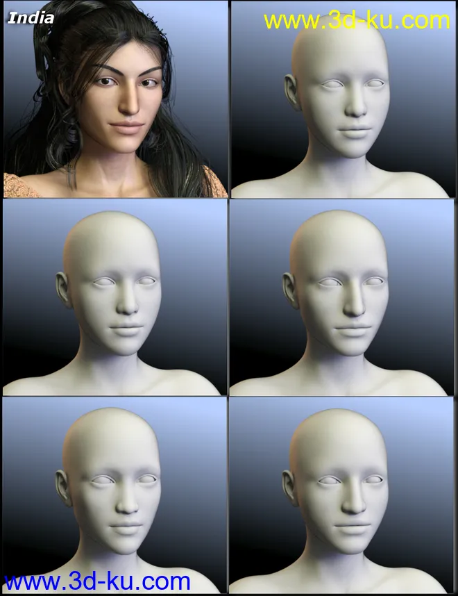 People of the Earth - Faces of Asia for Genesis 8 Female模型的图片4