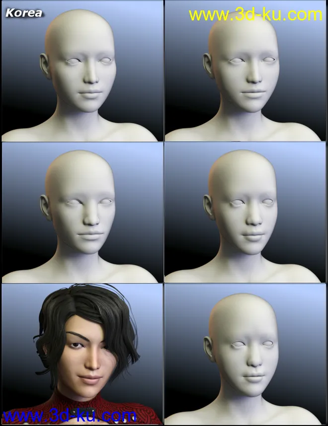 People of the Earth - Faces of Asia for Genesis 8 Female模型的图片5