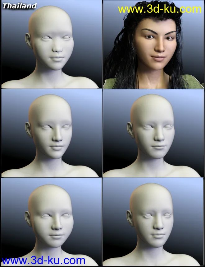 People of the Earth - Faces of Asia for Genesis 8 Female模型的图片6
