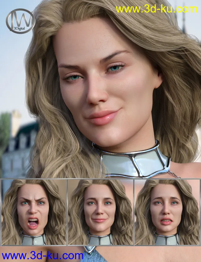 Perfect Goddess - Expressions for Genesis 8 Female and Ellithia 8模型的图片1