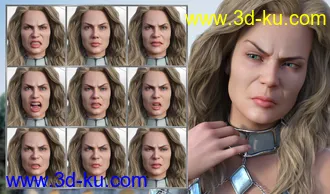 3D打印模型Perfect Goddess - Expressions for Genesis 8 Female and Ellithia 8的图片