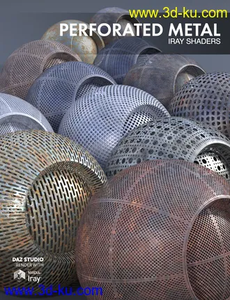 3D打印模型Perforated Metal - Iray Shaders的图片
