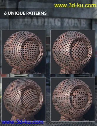 3D打印模型Perforated Metal - Iray Shaders的图片