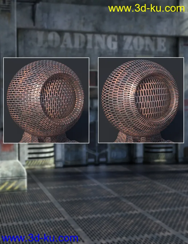 Perforated Metal - Iray Shaders模型的图片8
