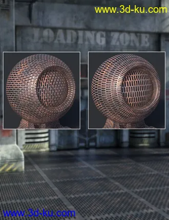 3D打印模型Perforated Metal - Iray Shaders的图片