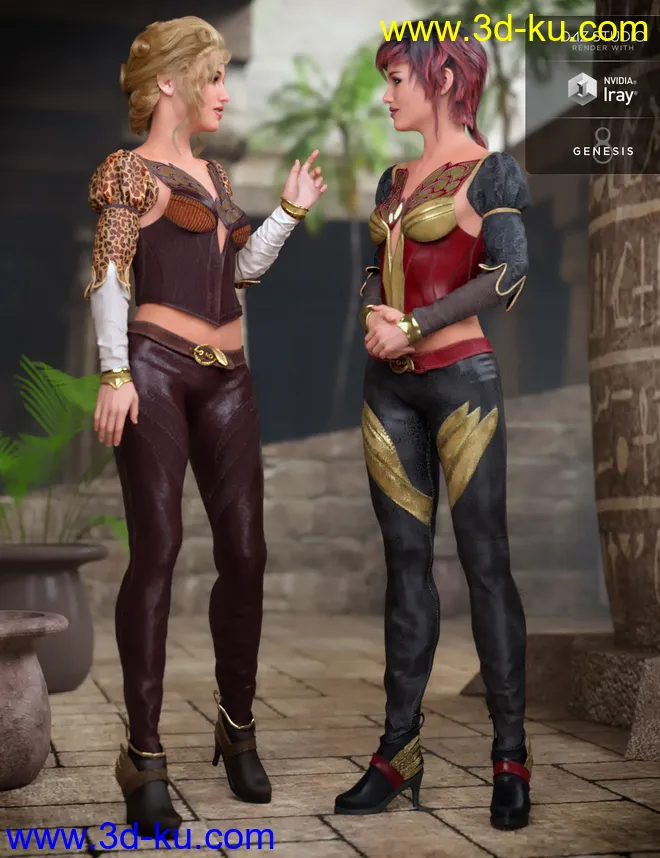 Phoenix Dawn Outfit Textures模型的图片1