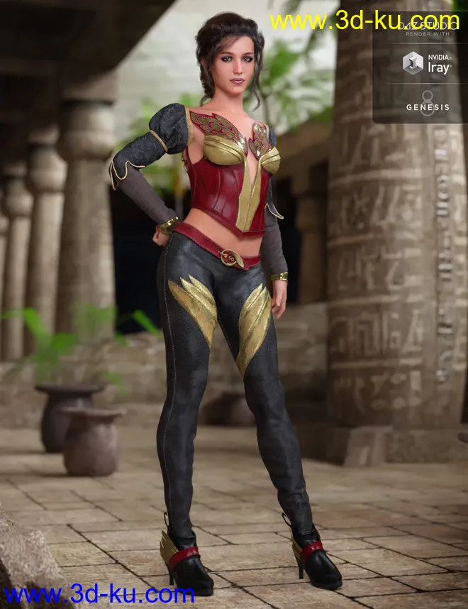 Phoenix Dawn Outfit Textures模型的图片3