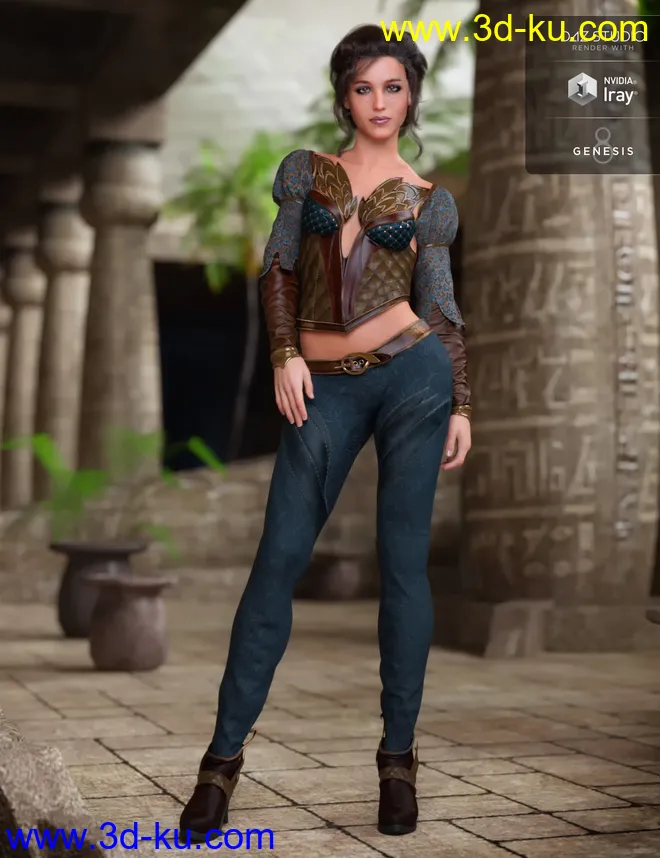 Phoenix Dawn Outfit Textures模型的图片4