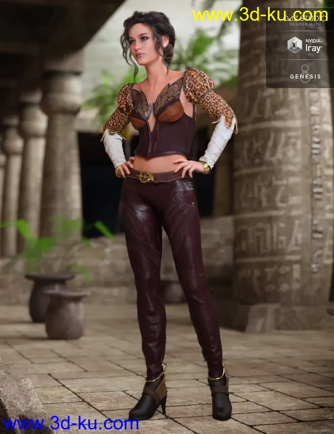 Phoenix Dawn Outfit Textures模型的图片5
