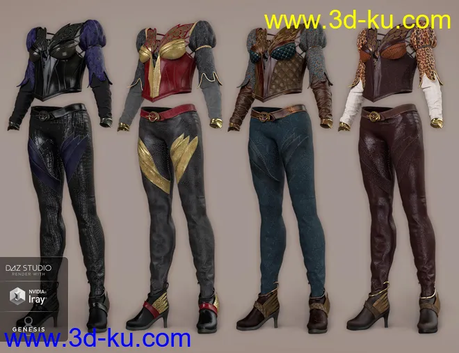 Phoenix Dawn Outfit Textures模型的图片6