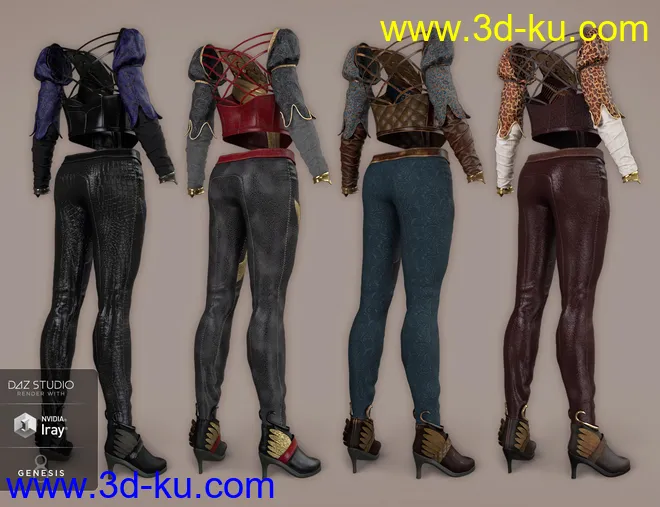 Phoenix Dawn Outfit Textures模型的图片7
