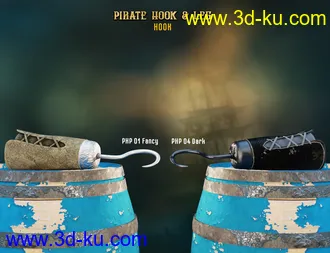 3D打印模型Pirate Hook and Leg for Genesis 8 Male(s)的图片