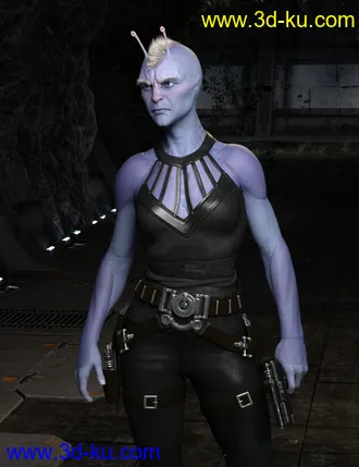 3D打印模型Planetary Smuggler HD for Genesis 8 Female的图片