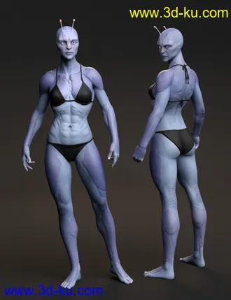 3D打印模型Planetary Smuggler HD for Genesis 8 Female的图片