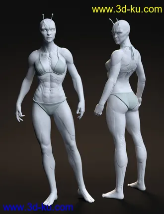 3D打印模型Planetary Smuggler HD for Genesis 8 Female的图片