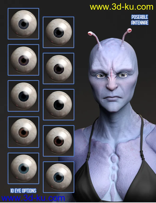 Planetary Smuggler HD for Genesis 8 Female模型的图片6