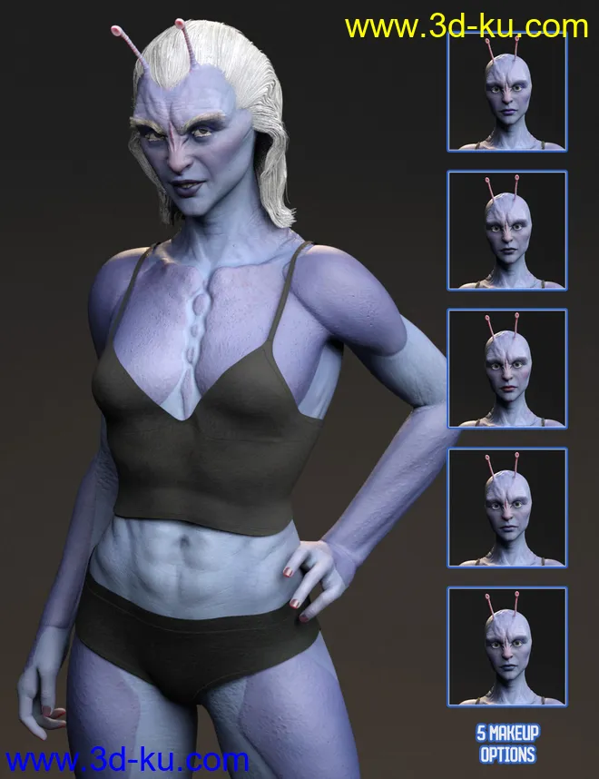 Planetary Smuggler HD for Genesis 8 Female模型的图片7