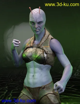 3D打印模型Planetary Smuggler HD for Genesis 8 Female的图片