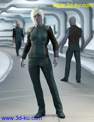 3D打印模型Planetary Smuggler HD for Genesis 8 Female的图片