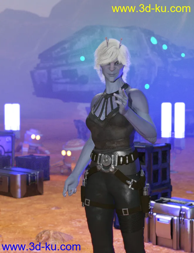 Planetary Smuggler HD for Genesis 8 Female模型的图片12