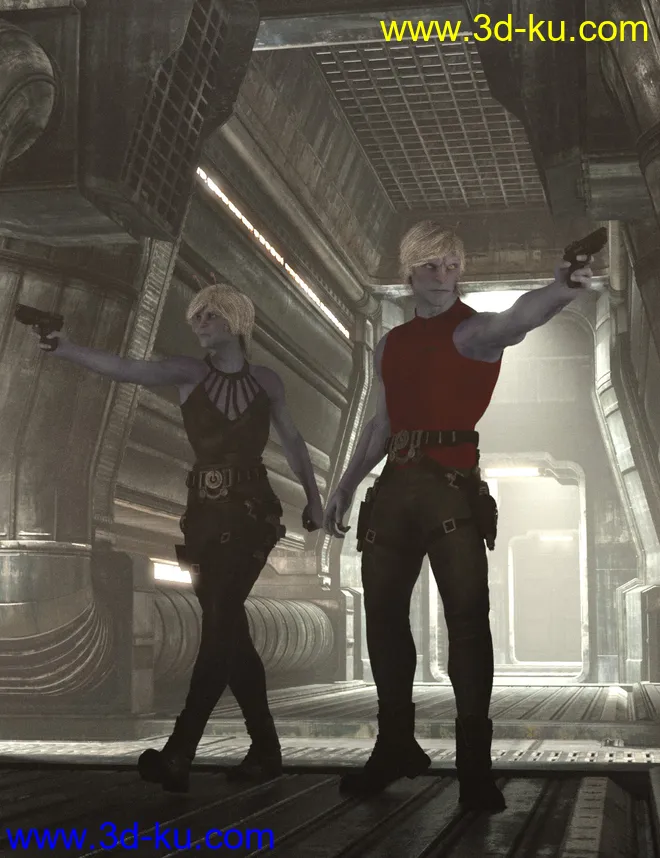 Planetary Smuggler HD for Genesis 8 Female模型的图片15