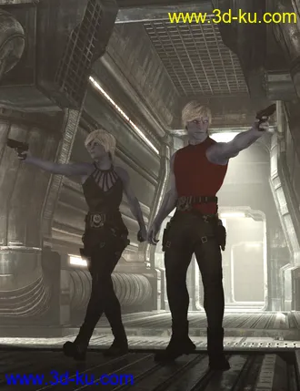 3D打印模型Planetary Smuggler HD for Genesis 8 Female的图片